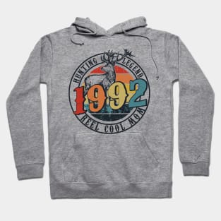 Funny Reel Cool Mom Hunting 1992 Lengend Father's Day Gift Hoodie